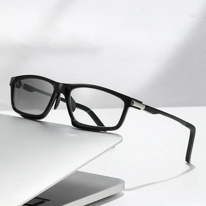 Dwuogniskowe okulary do czytania - Konstrukcja 2 w 1 (okulary przeciwsłoneczne) - Anty-UV / Anty niebieskie światło - Okulary ciemnieją w świetle słonecznym