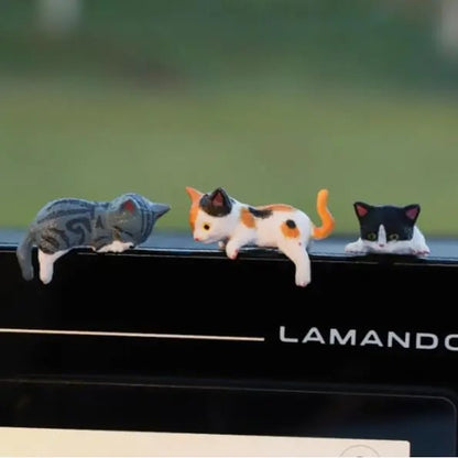 Ręcznie malowane figurki kotów na biurko 😺