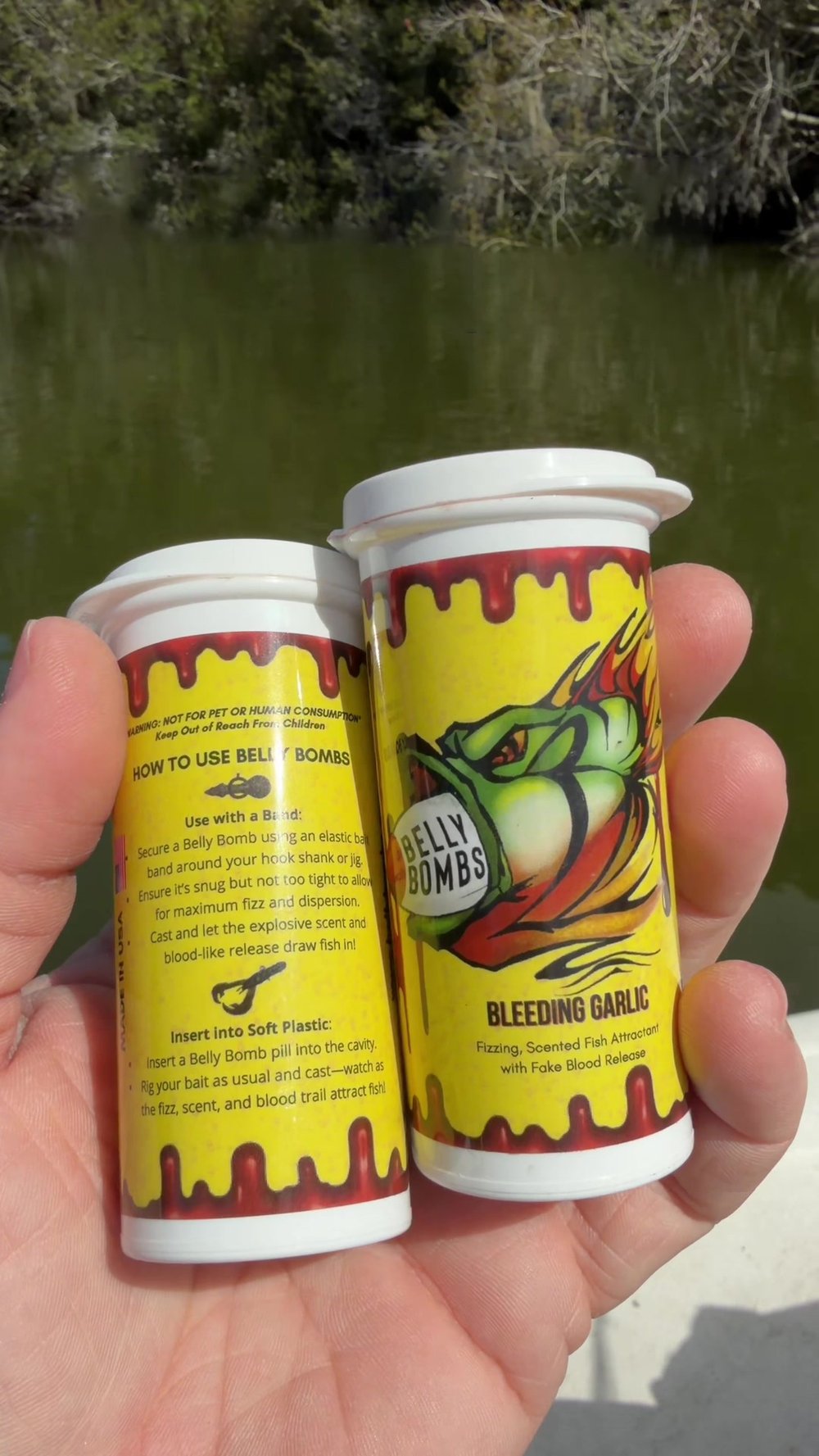 Belly Bombs – Sprzęt wędkarski, przynęta z krwi, środek wabiący