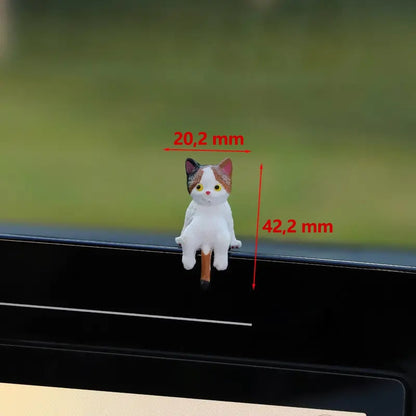 Ręcznie malowane figurki kotów na biurko 😺
