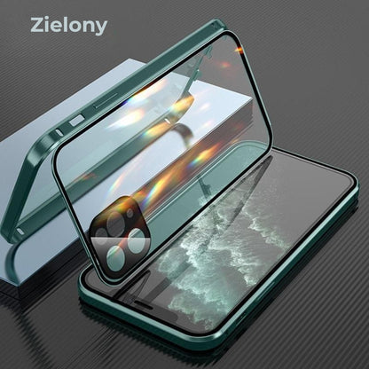 Dwustronne etui z klamrą do iPhone’a