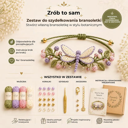 Zestaw do szydełkowania bransoletki „zrób to sam”