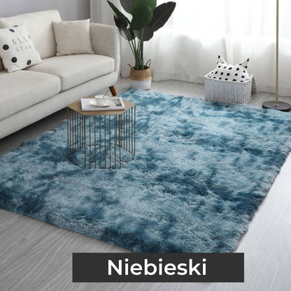 Pluszowy dywan z jedwabiu i wełny