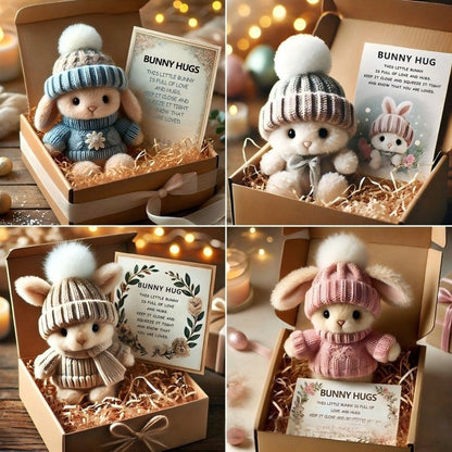 🐇 Ręcznie robione miniaturowe pluszowe króliczki wielkanocne