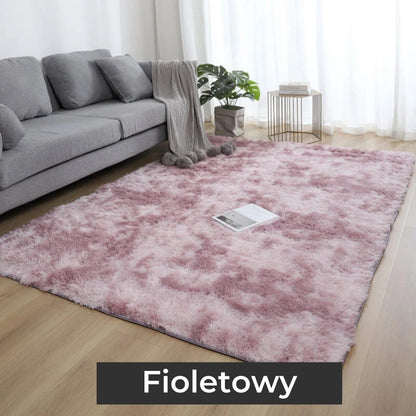 Pluszowy dywan z jedwabiu i wełny