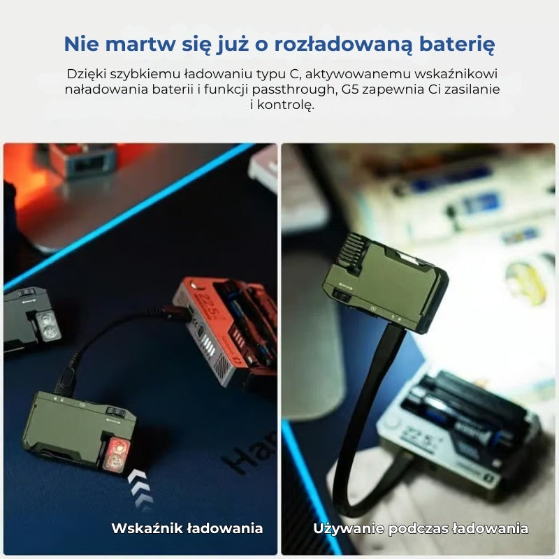 G5 EDC – kompaktowa latarka 400 lm z ładowaniem USB-C