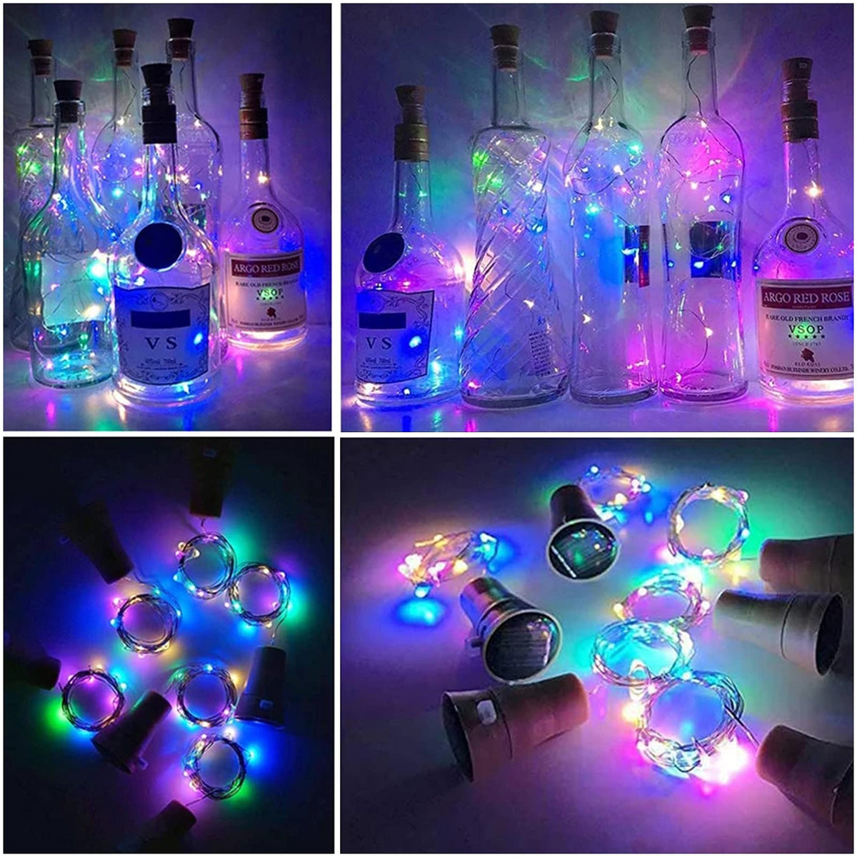 Solarne lampki LED w korku do butelki