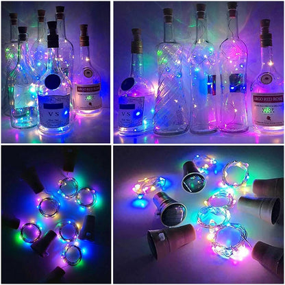 Solarne lampki LED w korku do butelki