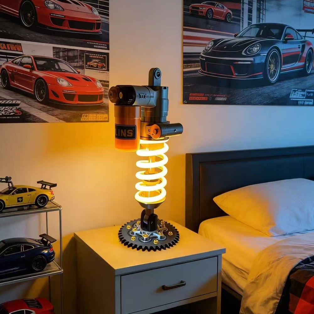 Regulowana lampa LED w kształcie amortyzatora