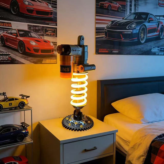 Regulowana lampa LED w kształcie amortyzatora