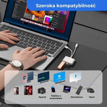 Czytnik kart pamięci 5w1 USB-C