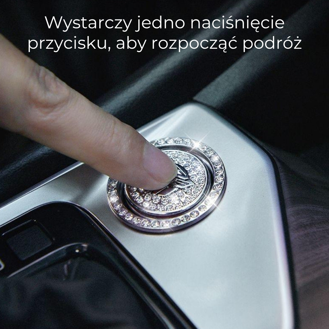 Ozdobny pierścień „Bling Ring” na samochodowy przycisk Start/Stop