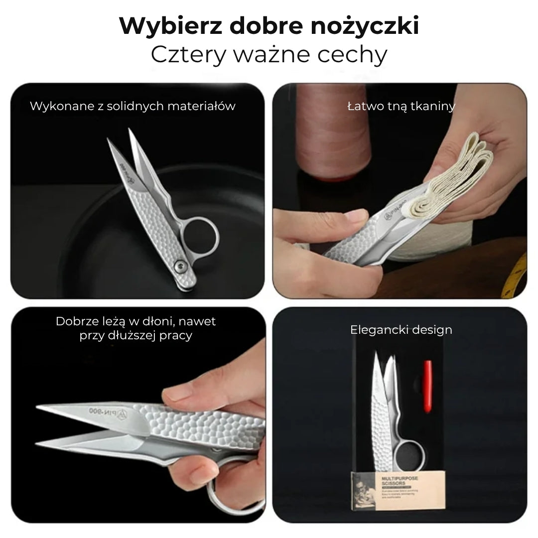 Nożyczki odporne na rdzę, wykonane ze stali mikrokrystalicznej