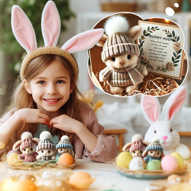 🐇 Ręcznie robione miniaturowe pluszowe króliczki wielkanocne