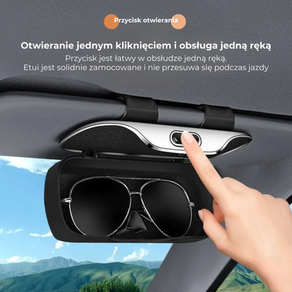 Samochodowe etui na okulary przeciwsłoneczne