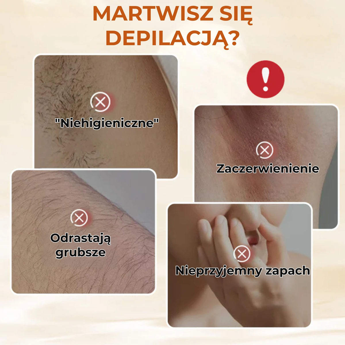 Łagodny krem do depilacji o świeżym zapachu