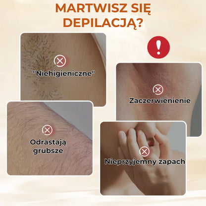 Łagodny krem do depilacji o świeżym zapachu