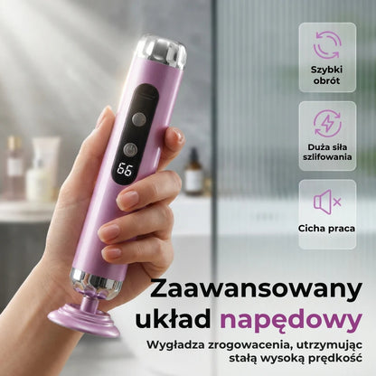 Elektryczny pilnik do stóp z 5 prędkościami