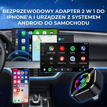 Bezprzewodowy adapter CarPlay i Android Auto V5