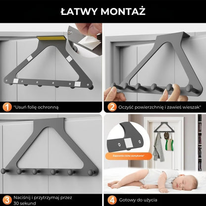 🏠 Organizer na drzwi ze stali węglowej