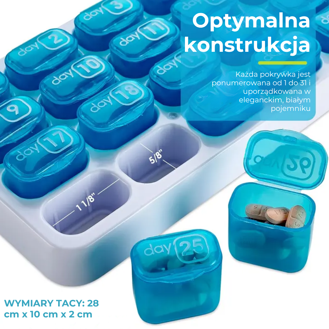 31-dniowy organizer na tabletki