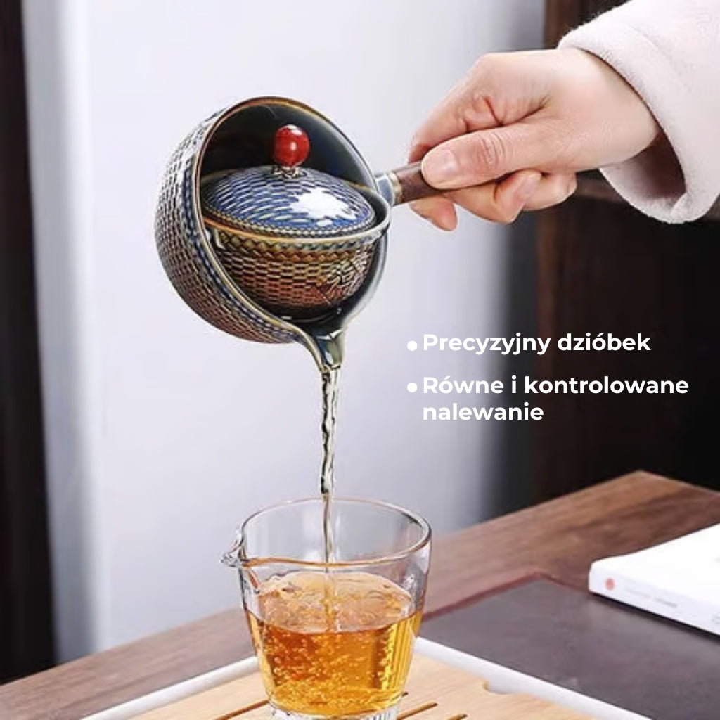 🔥 Obrotowy zaparzacz do herbaty 360° z ochroną przed rozlaniem