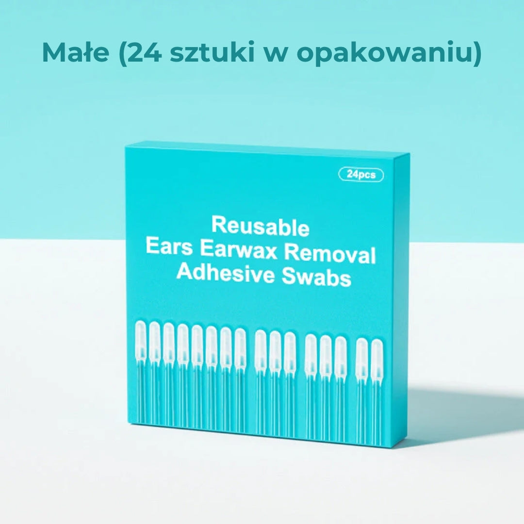 Patyczki do usuwania woskowiny wielokrotnego użytku (24 szt.)