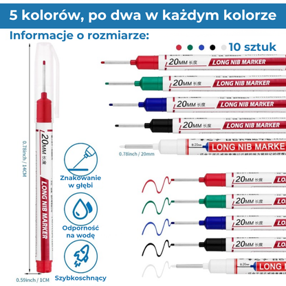 Marker z długą końcówką – narzędzie dla profesjonalistów