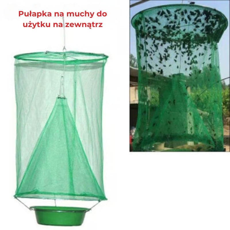 Pułapka na muchy wielokrotnego użytku - Na zewnątrz
