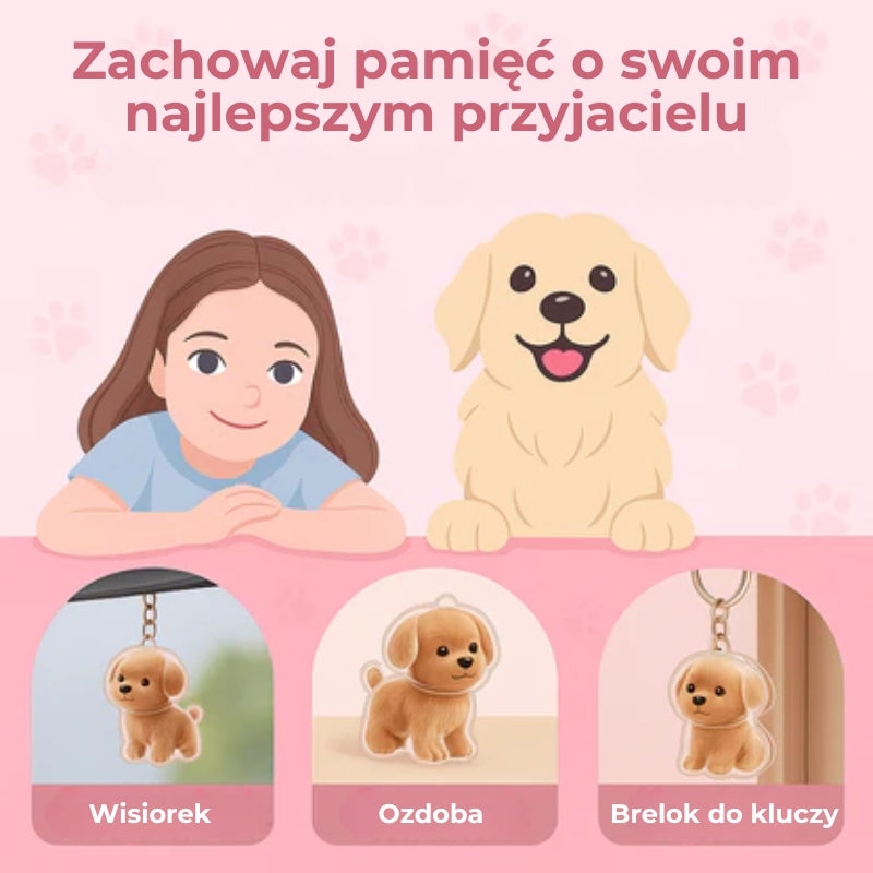 Snuzzle Brelok do kluczy z sierścią zwierzęcą