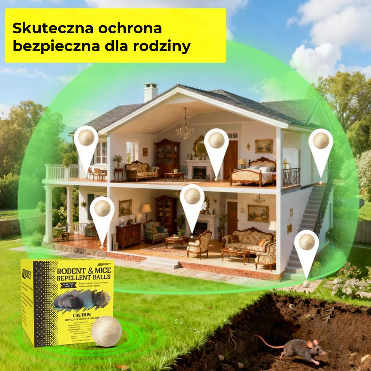 Kulki zapachowe odstraszające myszy i szczury
