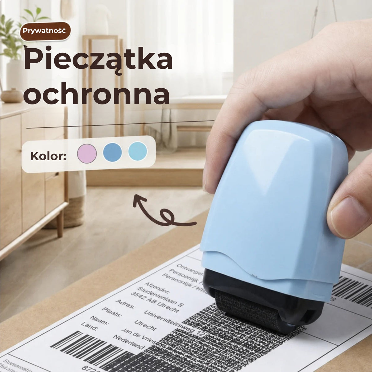 🔒 Pieczęć z motywem prywatności | Do paczek i dokumentów 📦✏️🎁