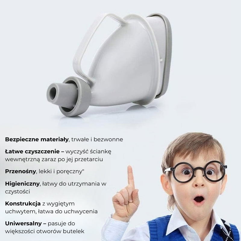 Przenośny lejek na mocz do samochodu (Unisex)