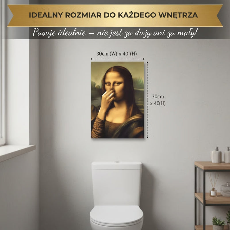 Parodia Mona Lisy na płótnie (bez ramy)