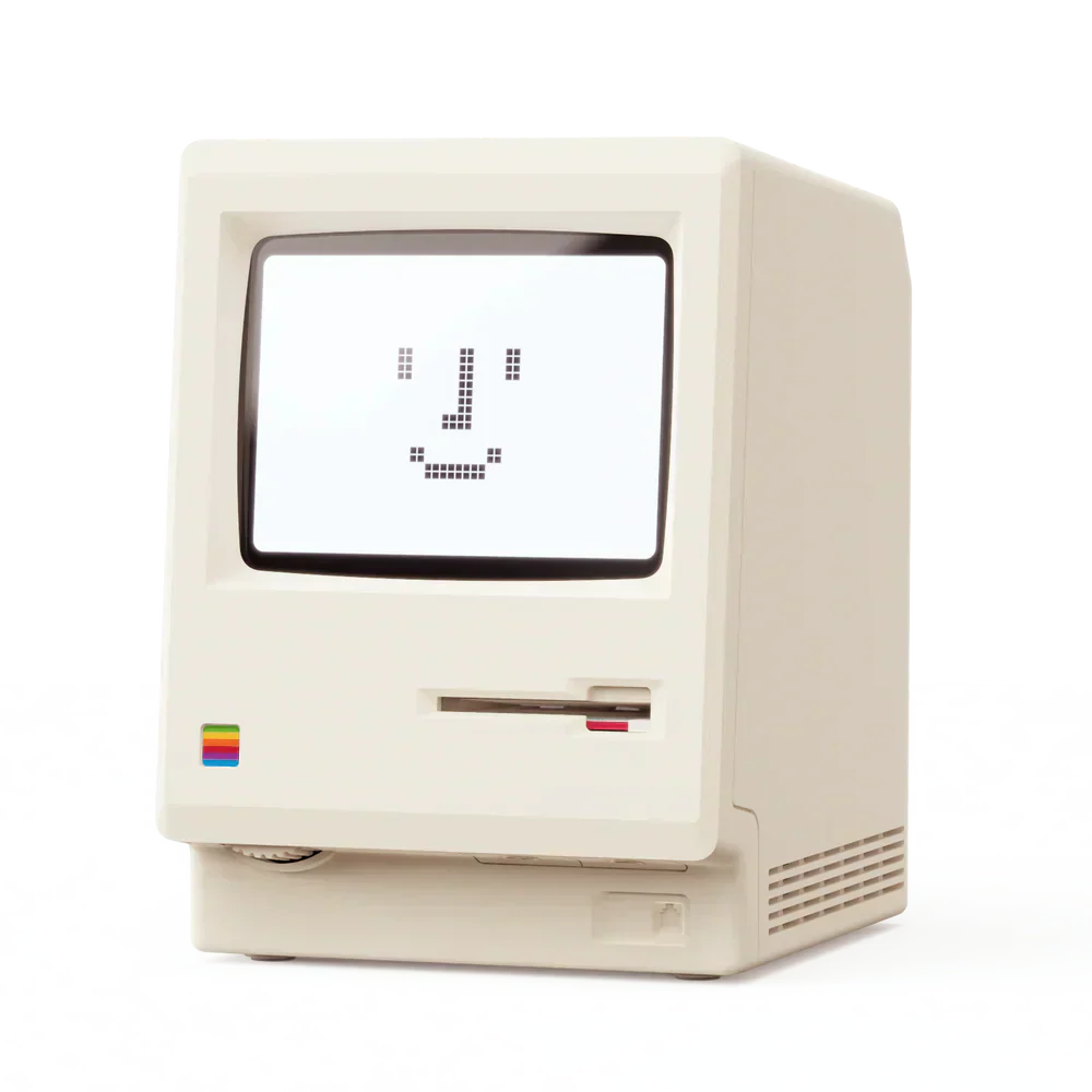 Retro Maclock Mini Mac Zegar