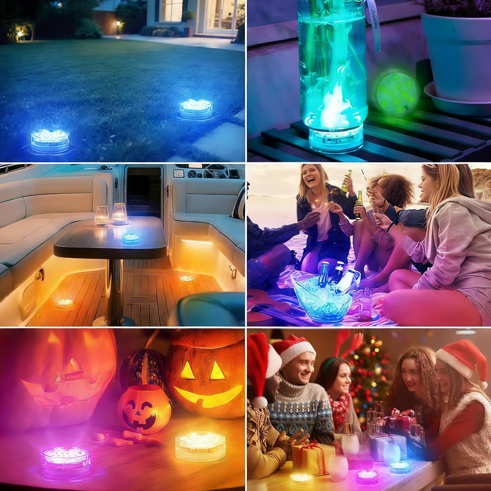 Podwodne lampy LED RGB do basenu (IP68)
