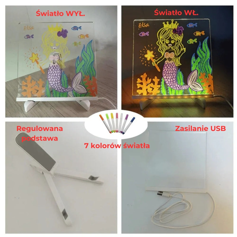 DoodleGlow™️LED Tablica do rysowania