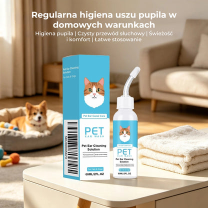 Krople do czyszczenia uszu dla psów i kotów 60 ml