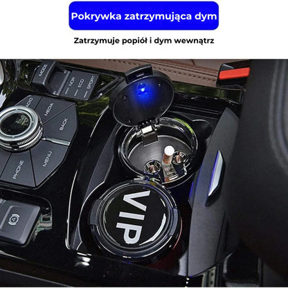 Ognioodporna popielniczka samochodowa LED