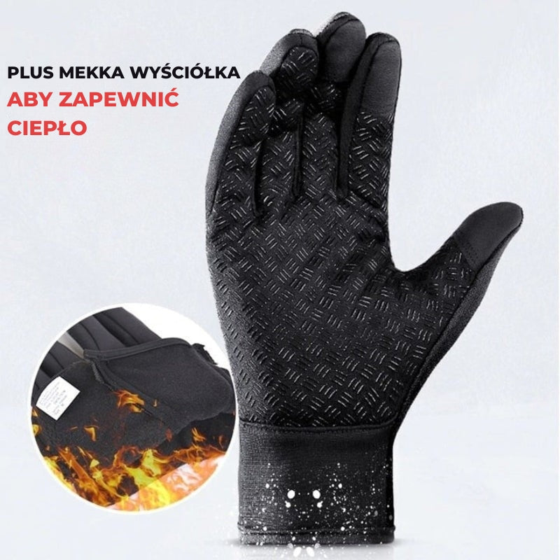 HeatGripX Termiczne, wiatroodporne rękawice antypoślizgowe na zimę
