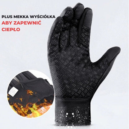HeatGripX Termiczne, wiatroodporne rękawice antypoślizgowe na zimę