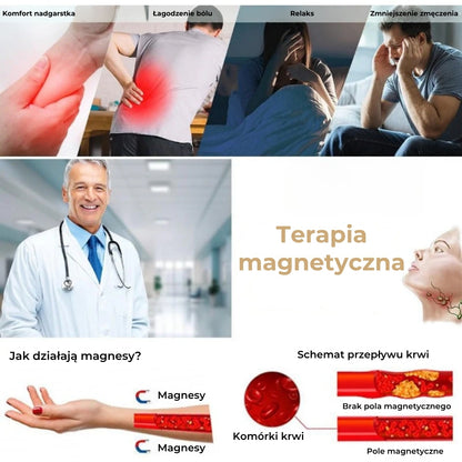 Regulowany pierścionek wellness Koperen z magnesami