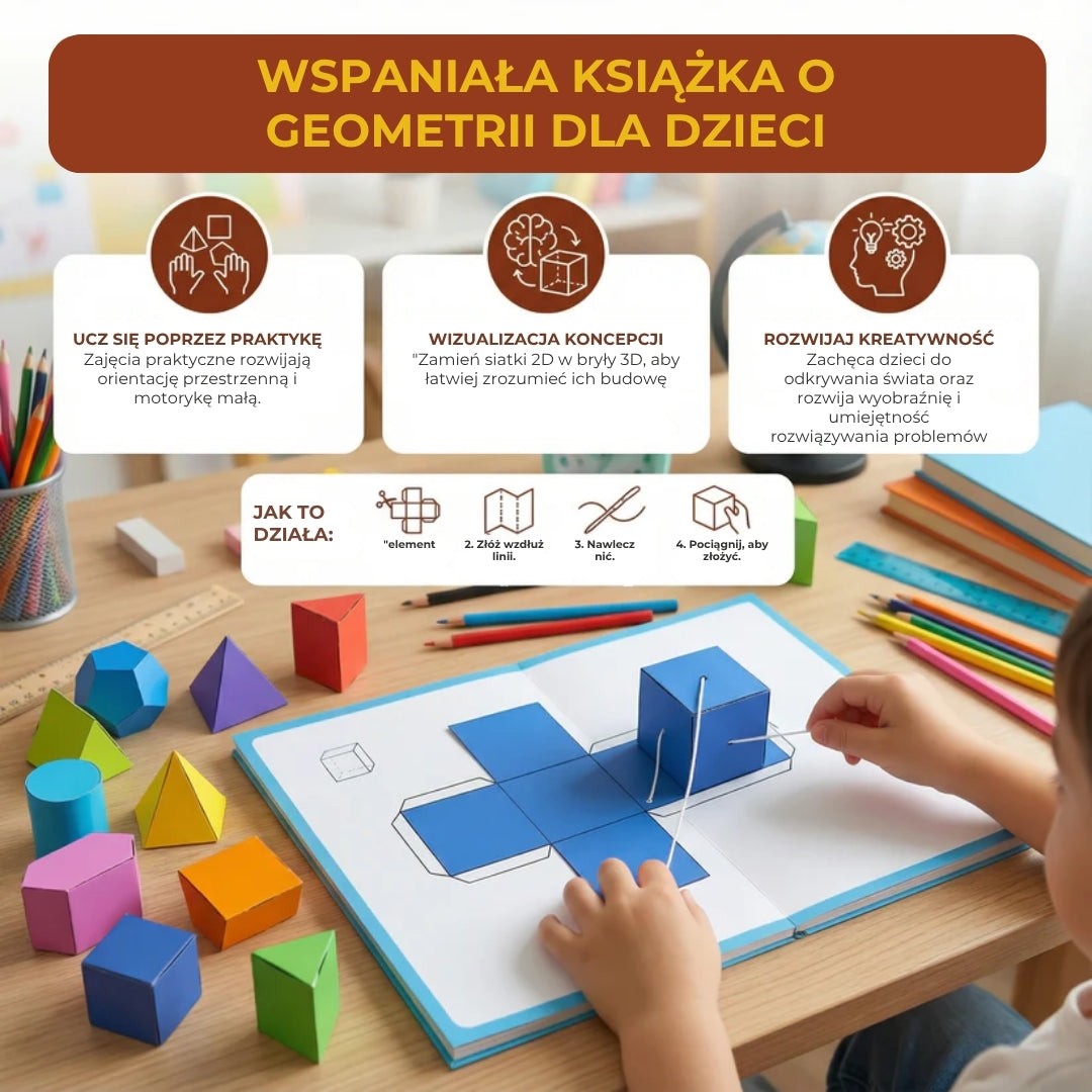 Podręcznik do geometrii przestrzennej 3D dla dzieci