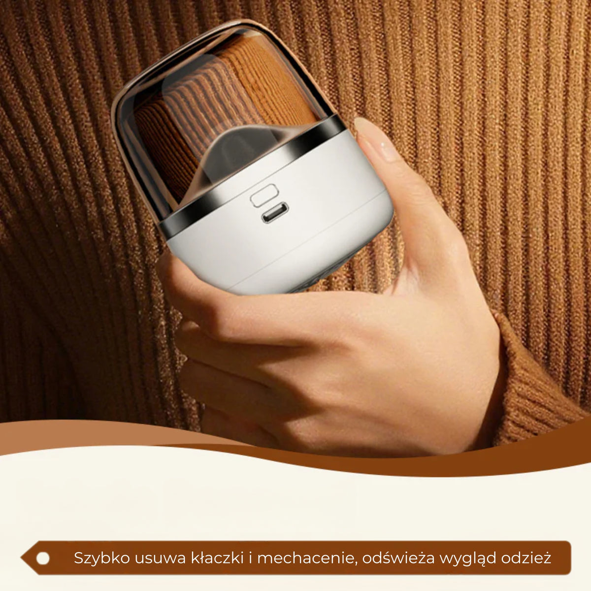 Przenośna golarka do tkanin USB-C
