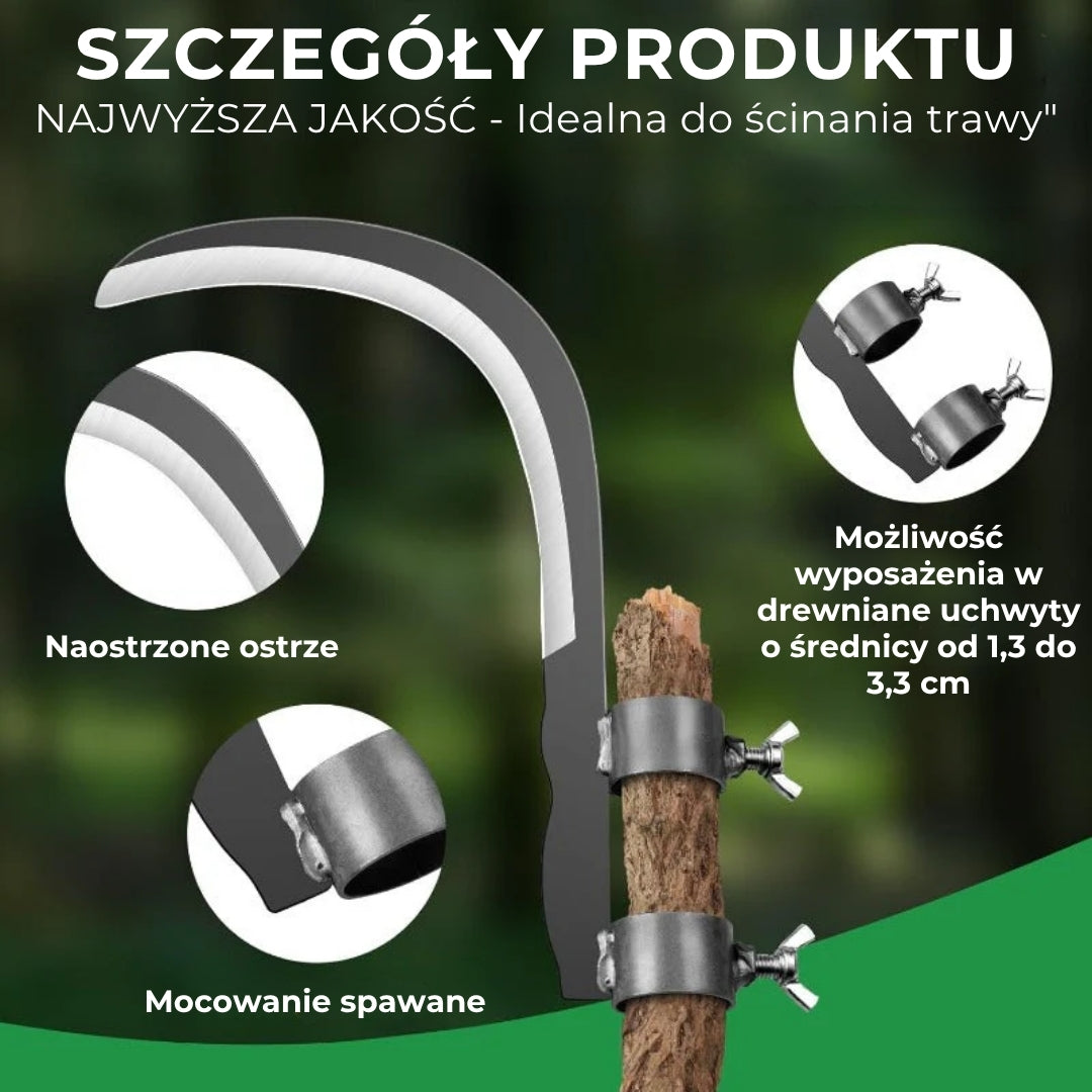Ręczna kosiarka z głowicą tnącą