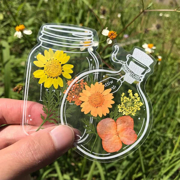 🍃 Przezroczyste naklejki Nature