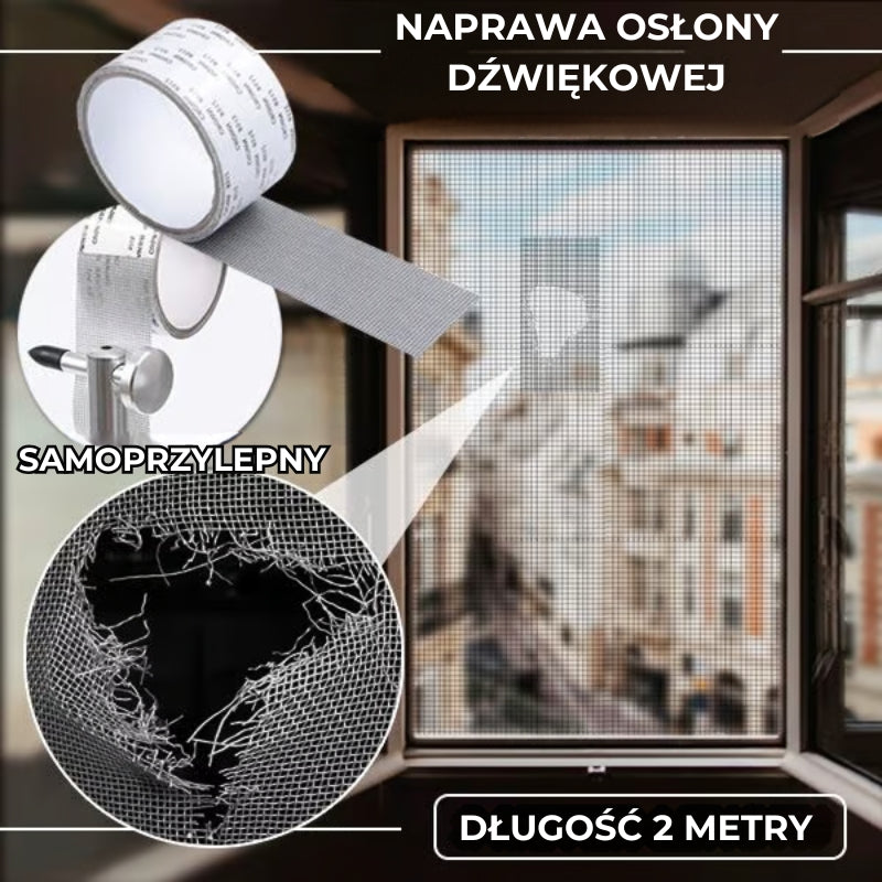 Mocna taśma naprawcza 3-warstwowa 2 m – do osłon przeciwdeszczowych, wodoodporna i samoprzylepna