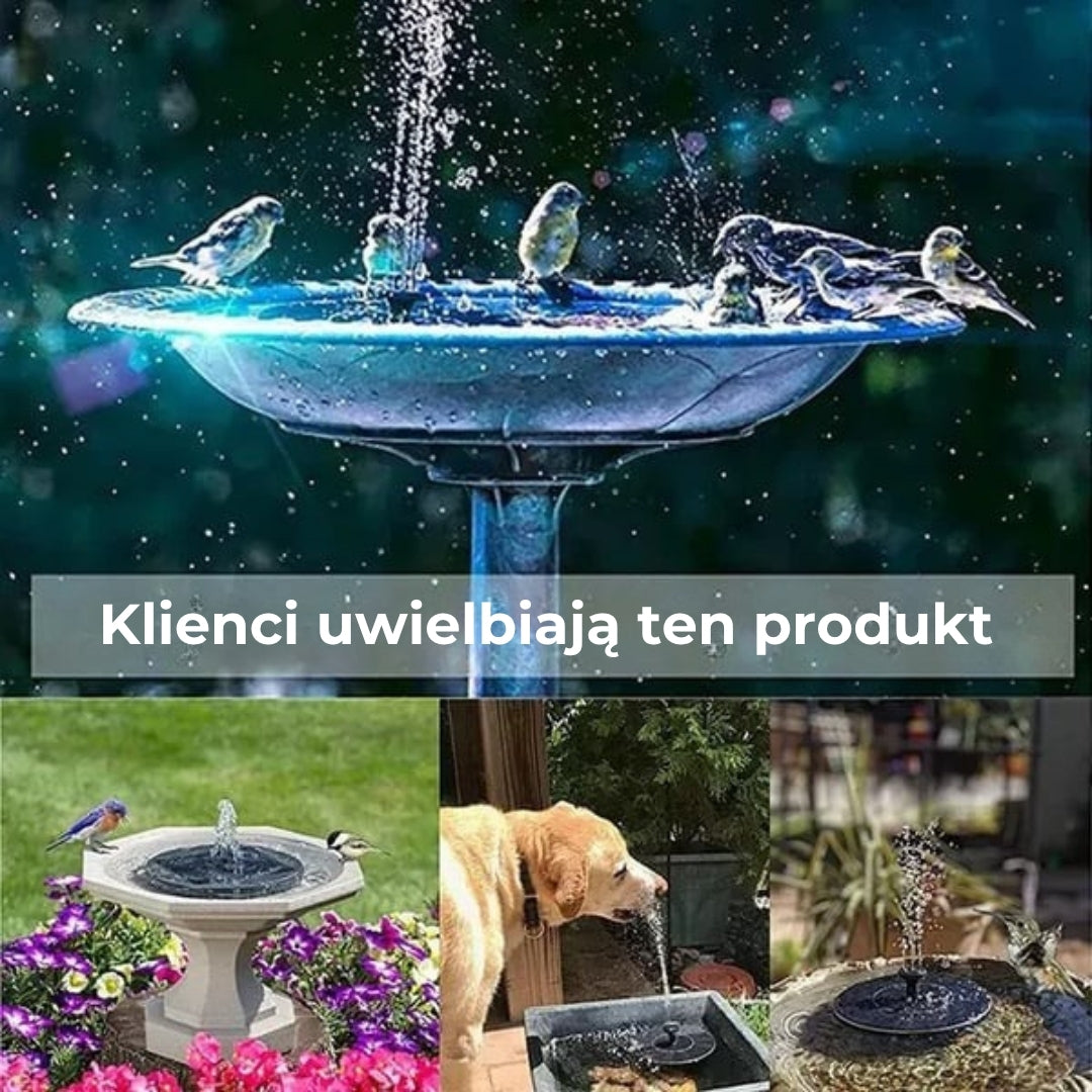 Automatyczna fontanna zasilana energią słoneczną