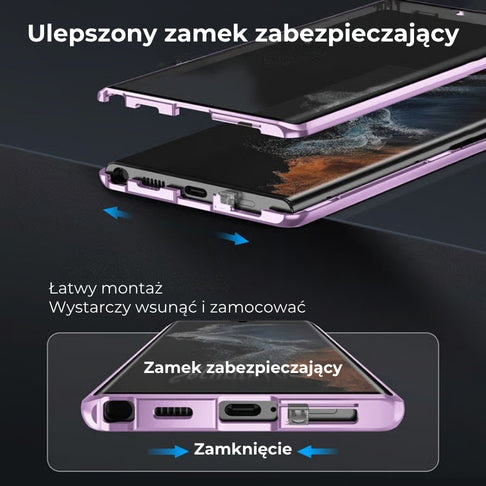 Etui magnetyczne do Samsung z filtrem prywatyzującym