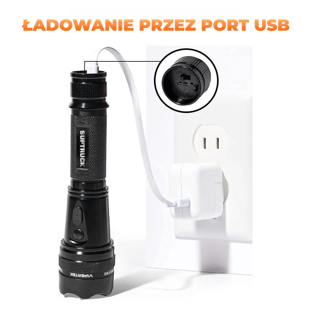 Latarka taktyczna VoltGuard X95 ⚡ Mocne światło i realne poczucie bezpieczeństwa